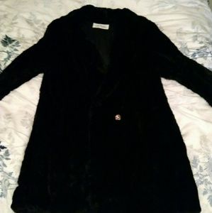 Black mink fur jacket